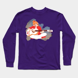 Girl with  a guitar Long Sleeve T-Shirt